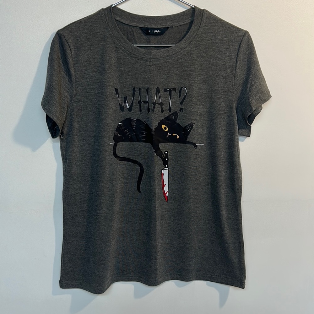 Soulmia brand women’s T-Shirt size M gray color